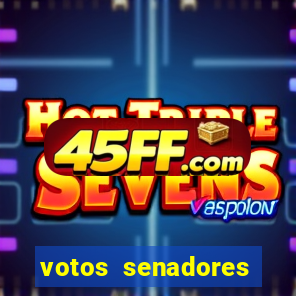 votos senadores impeachment moraes